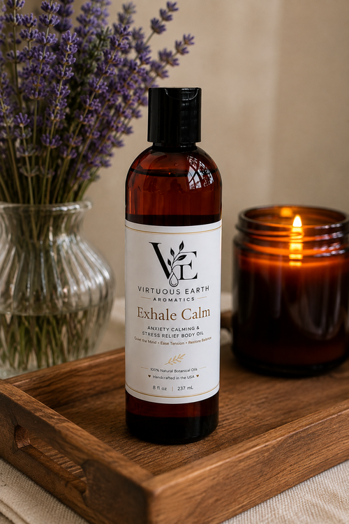 Exhale Calm Aromatic Body Oil – 8 oz