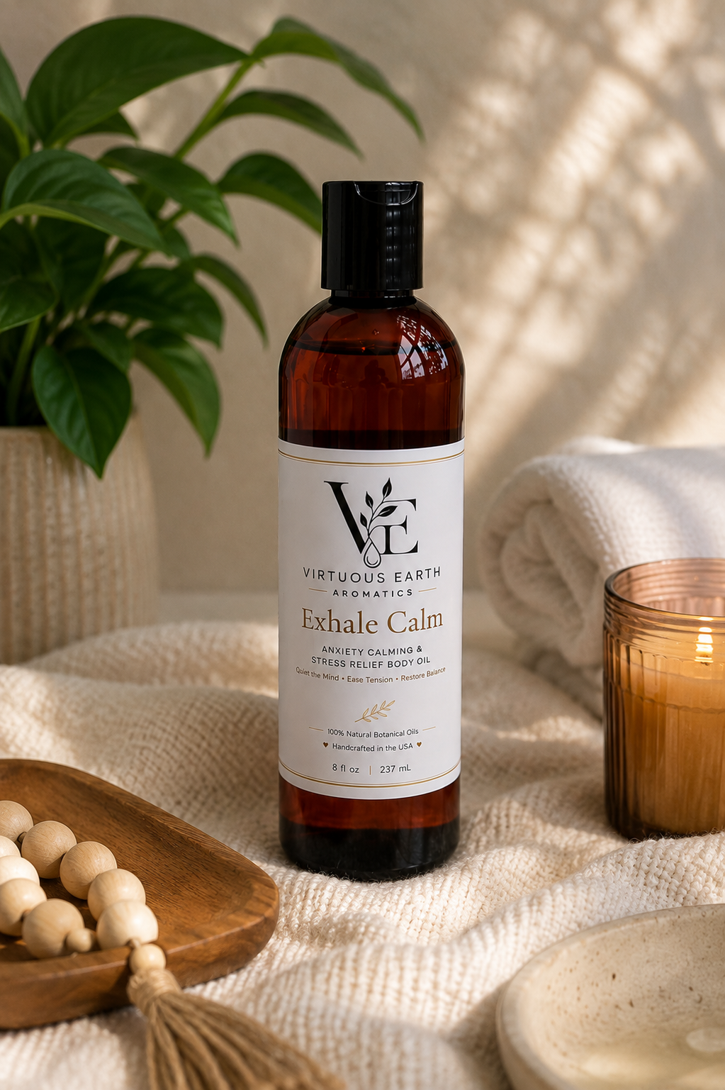 Exhale Calm Aromatic Body Oil – 8 oz